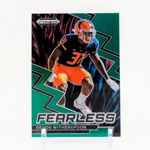 Devon Witherspoon 2023 Panini Prizm Selecciones del draft - Fearless Green Prizm #F-12 - Imagen 1 de 2