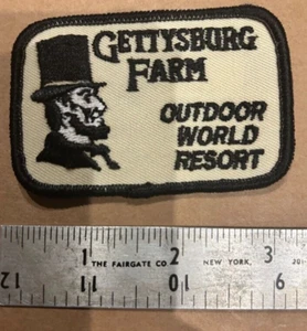 Vintage Gettysburg Farm Outdoor World Resort Souvenir Patch - Bild 1 von 2