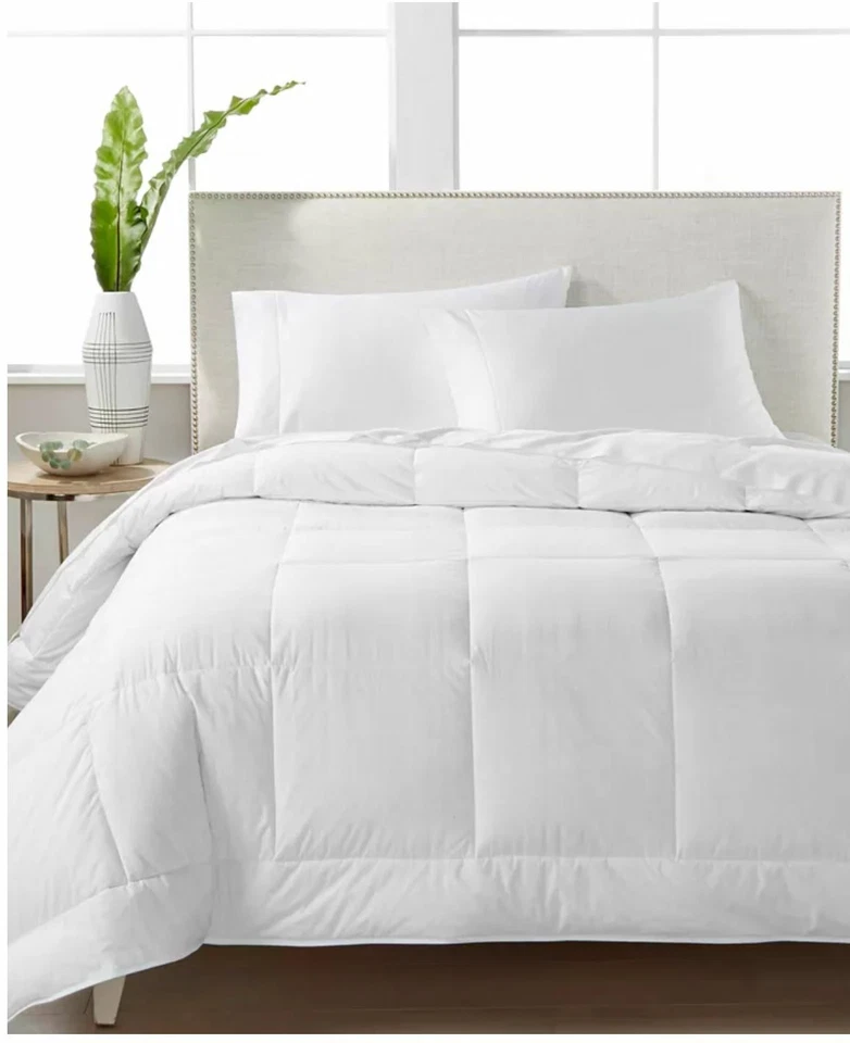 Hotel Collection 400-TC Cotton Medium Weight White Down Comforter - FULL / QUEEN - Image 1 of 1