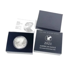 2021 American Silver Eagle Proof Silver Dollar United States Mint Certification - Picture 1 of 2