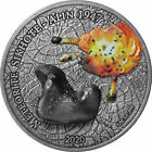 SIKHOTE ALIN Meteorite coin, 1 oz Silver, 5 Cedis Ghana 2020