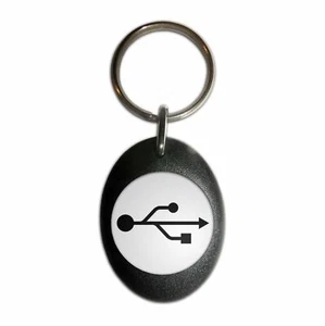 Schlüsselanhänger USB Logo Kunststoff oval (43 mm x 32,5 mm) - Bild 1 von 10