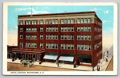 Postcard South Dakota Watertown Hotel Lincoln c1927 39C - Image 1 of 3