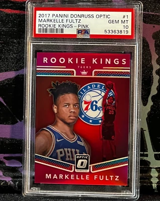 2017 Donruss Optic - Rookie Kings Pink #1 Markelle Fultz /25 (RC) PSA 10 GEM - Image 1 of 2