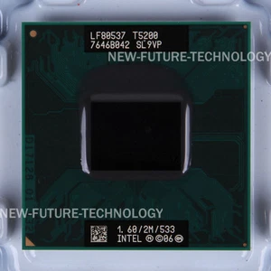 Intel Core 2 Duo T5200 (LF80537GE0252M) SL9VP CPU Processor 533/1.6 GHz 34W - Picture 1 of 1