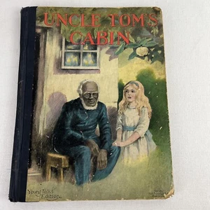 UNCLE TOM'S CABIN; Young Folks Edition,C.1920,Harriet Beecher STOWE,Illustrated - Picture 1 of 10