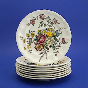 Eight Copeland Spode Gainsborough Dessert/Salad Plates (1950s) 22.25cm Diameter - Picture 1 of 10