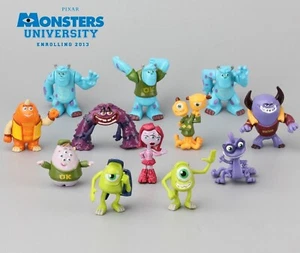 Monsters Inc. Monsters University Mike Sully Action Figure Kids Toy Gift 12 Pcs - Picture 1 of 6