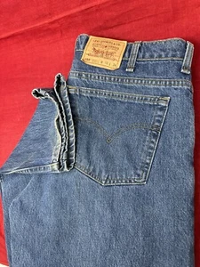 Made in Canada Levis 550 Blue Jeans 38x34 Relaxed Fit Tapered Leg Red Tab - Picture 1 of 13