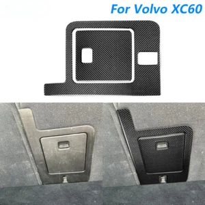 Cubierta interior de panel de caja de almacenamiento de asiento trasero de fibra de carbono para Volvo XC60 2018-2025 - Imagen 1 de 29