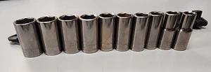10 pc Craftsman USA 3/8" Drive 6-Point Metric Mid-Length Socket GK w/ 43239 - Bild 1 von 11