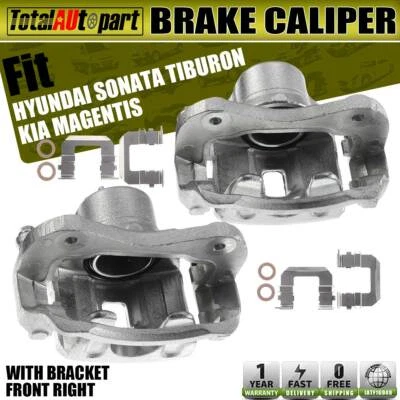 2x Pinza de freno de disco con soporte para Kia Optima Magentis Hyundai Tiburon Sonata Foto 1 de 4