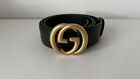 Gucci Belt - Interlocking-g Calfskin Leather - Gold Double G