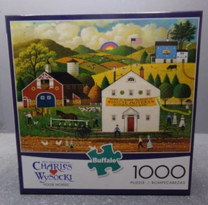 BUFFALO GAMES 1000 PIECE JIGSAW PUZZLE- WYSOCKI HOUSE MOVERS - Picture 1 of 4
