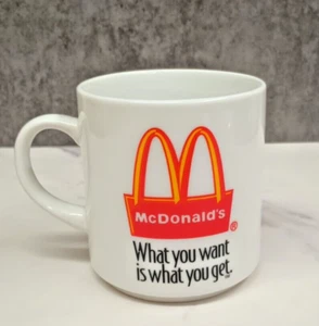 Tazza McDonald's Vintage - Quello che vuoi è quello che ottieni Y-103 Pubblicità - Foto 1 di 6