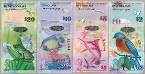 Bermuda 2-5-10-20-50-100 Dollar 2009 P-57-62 UNC 6 Pcs - Picture 1 of 4