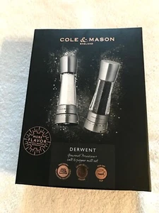 COLE & MASON Derwent Gourmet Precision Salt & Pepper Mill Set. NEW - Picture 1 of 3
