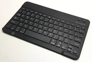 ULTRA THIN BLACK WIRELESS KEYBOARD ENGLISH UK QWERTY - Picture 1 of 3