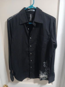 CAMISA DE VESTIR VINTAGE BILLABONG PEQUEÑA PARA HOMBRE MANGA LARGA ABOTONADA - Imagen 1 de 8