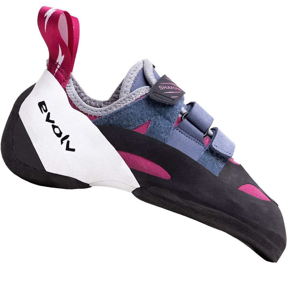 Evolv Shaman LV Climbing Shoe - Women's Beet Red/Slate 6 EVL0518-7438-6