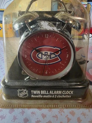 Montreal Canadiens Classic Twin Bell Alarm Clock Table Desk Top NHL NEW - Image 1 of 2