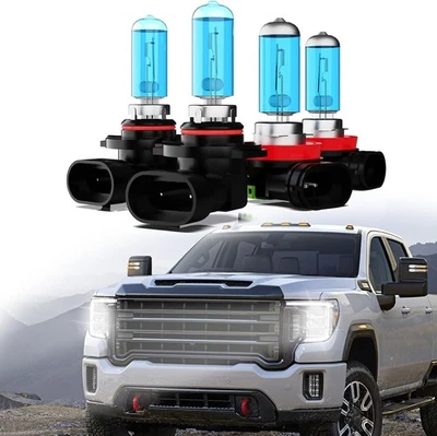 Faros aptos para GMC Sierra 1500 2007-2013; GMC 2500 HD luz blanca  Foto 1 de 4