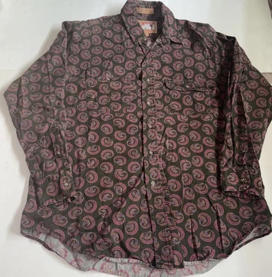 Vintage Chaps Ralph Lauren Frontier Shirt Size Large Paisley Made in USA - Image 1 of 4