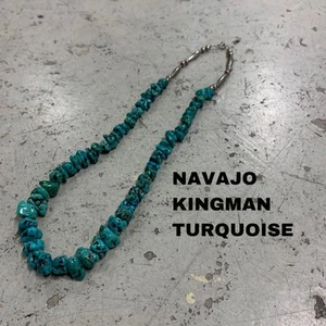 Navajo Kingman Turquoise Old Pawn SV925 Indian Jewelry From Japan - Picture 1 of 5