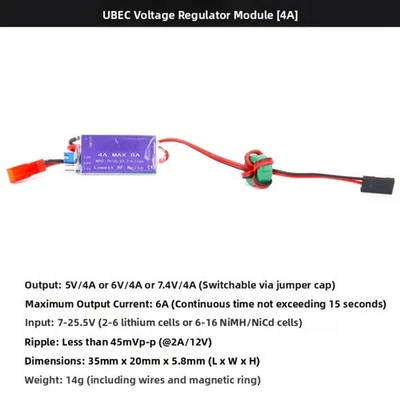 For RC Receivers RC Voltage Regulator Switching BEC Filter Ferrite Core - Image 1 of 4