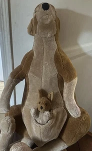 Melissa und Doug RIESIG 34 ZOLL AUSGESTOPFTES KÄNGURU UND JOEY NEU MIT ETIKETT KOSTENLOSER VERSAND - Bild 1 von 2