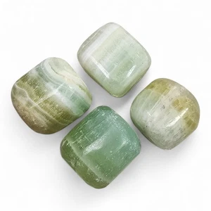 Piedras de cristal pulido de pistacho calcita 120,1 gramos. - Imagen 1 de 2