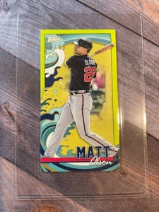 Tarjeta Mini Rip 2022 Topps RIP Chartreuse Matt Olson 30/45 Atlanta Braves - Imagen 1 de 2