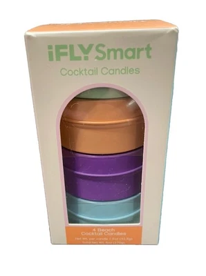 IFLY Smart 4 Beach Scented Cocktail Candles Kiwi, Mango, Cherry Pop, Island Mim - Изображение 1 из 4