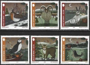 2023 Isle of Man Sg 2959/2964 Christmas. Manx Winter Wildlife MNH - Picture 1 of 2