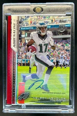 2015 Topps Field Access Nelson Agholor Adrenaline Rush Auto Red RC #1/1 Eagles - Image 1 of 2