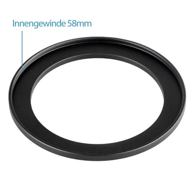 Step Up Ring 52-58 mm Reduzierring Adapterring Kompatibel m. allem Hersteller - Bild 1 von 3