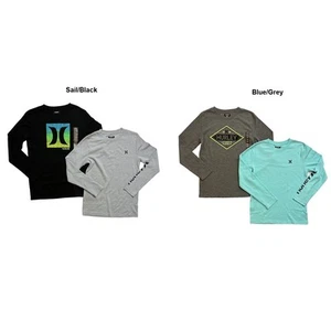 Hurley Boy's 2-Pack Thermal Crew Neck Long Sleeve T-Shirts - Picture 1 of 4