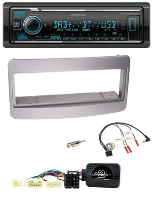 Kenwood Bluetooth Lenkrad DAB USB Autoradio für Toyota RAV 4 2001-2006 dunkelsil - Bild 1 von 4