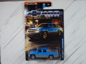 2018 Matchbox Chevy Trucks 100 Years Series Blue '02 Chevy Avalanche New - Picture 1 of 8
