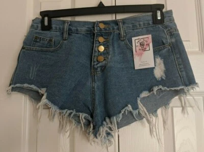 Knee Deep Denim Shorts Bottoms All American Woman's Size 30/31 NWT           - Image 1 of 4