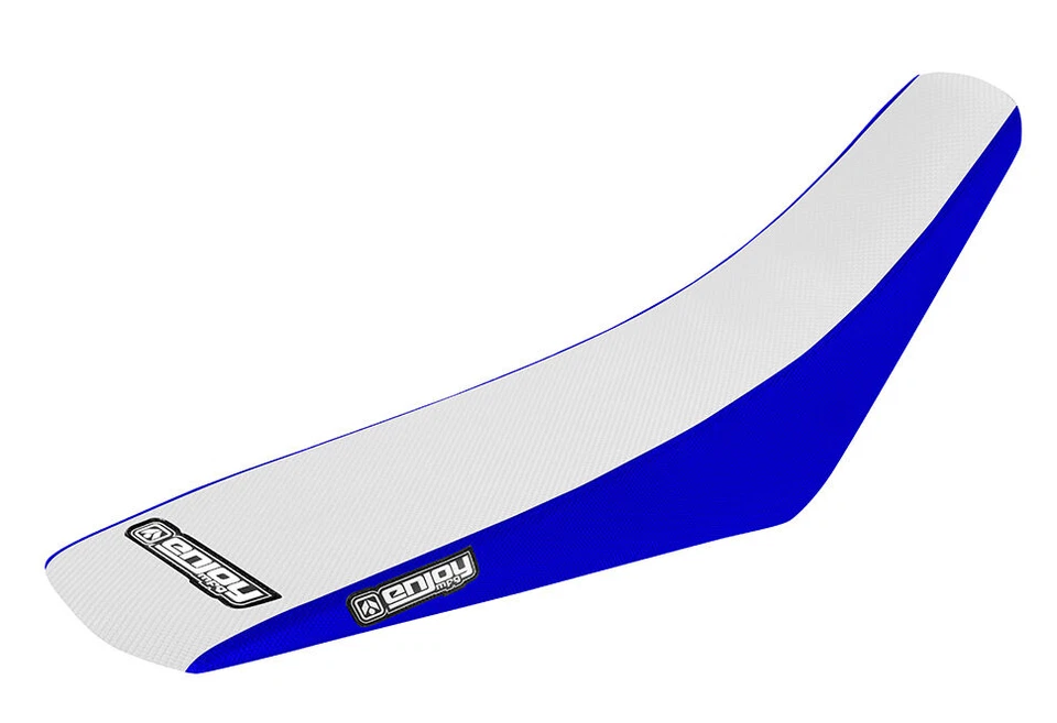 2000-2012 YAMAHA TTR 250 Seat Cover By Enjoy MFG BLUE WHITE TOP GRIPPER #92 - Image 1 of 4