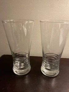 JUEGO DE DOS GAFAS TRANSPARENTES ACANALADAS CÓNICAS LIBBEY - Imagen 1 de 4