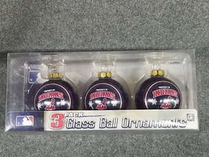 Cleveland Indians Team Logo 3 Zoll Ornament Ball Menge 3 - Bild 1 von 2