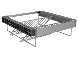 Schuhregal Form Darwin Silberoptik Kipp- und Drehkipp rechts H58mm B500mm - Bild 1 von 4