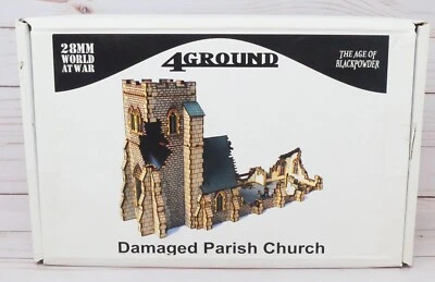 4Ground World at War 28S-WAW-140D, Damaged Parish Church, 28mm - Image 1 of 4
