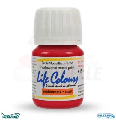 ELITA MODELLE Elita Farben Life Colours RAL 3020 Verkehrsrot 15ml seidenmatt