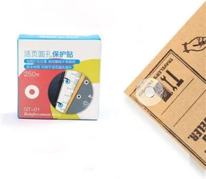 250Pcs Transparent Self-Adhesive Hole Reinforcement Labels Round Stickers, Ho... - Picture 1 of 7