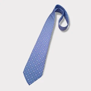BOGGI XL Purple/Blue Geometric Silk DESIGNER Tie ITALY - Bild 1 von 3