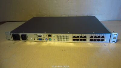 HP 286598-001 EO1010 1x1x16 16-Port KVM over IP Switch CAT5 1U + RACK MOUNTS - Bild 1 von 4