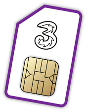 Three Sim Card £15 25gb Pay As You Go Unlimted Calls And Text
